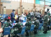 Kapolda dan Danrem 032 Tinjau Vaksinasi Massal di HTT