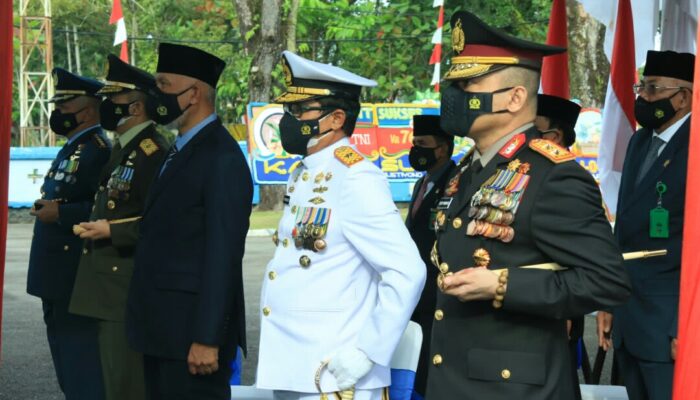 Gubernur, Kapolda, Danrem, dan Kejakasaan, Peringati HUT TNI ke- 76