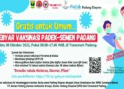 AYO,. Vaksinasi Massal Padek-Semen Padang di Transmart