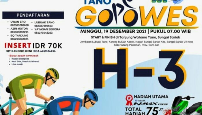 Gowes Tano Fun Bike Adventure Digelar di Padang Pariaman