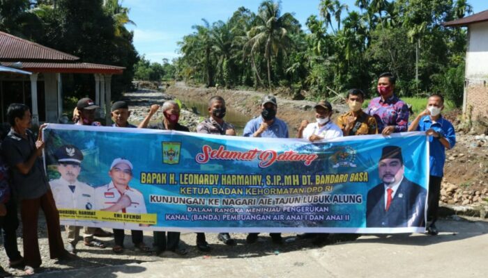 Saluran Pembuang Selesai, Masyarakat Aie Tajun Apresiasi Leonardi