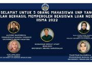 Lima Mahasiswa UNP Dinyatakan lulus IISMA 2022