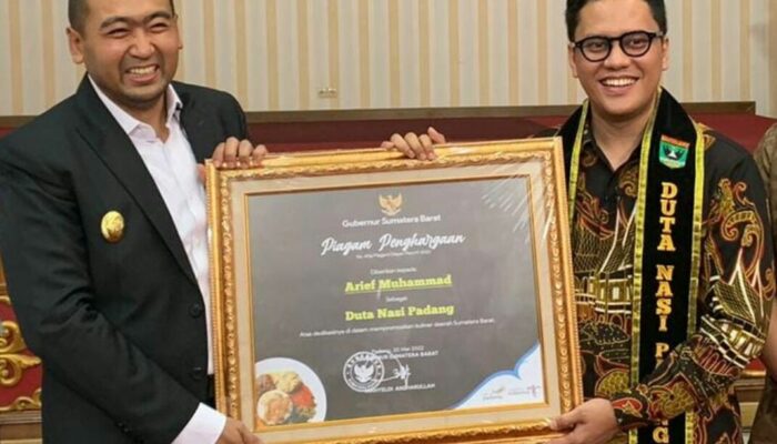 Arief Muhammad Dipercaya Sebagai Duta Nasi Padang