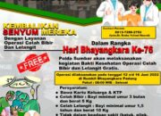 Sambut Hari Bhayangkara ke 76, Polda Sumbar Gelar Bakti Kesehatan