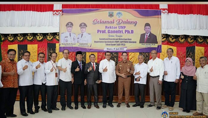 Prodi Departemen Agroindustri UNP Sijunjung di Launching