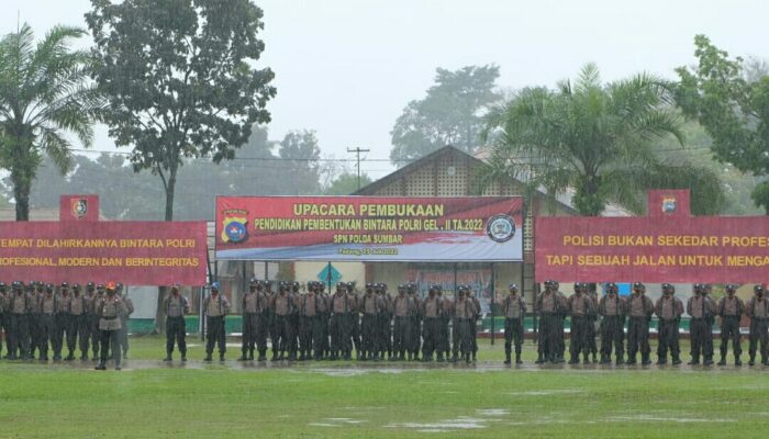 Wakapolda Sumbar buka Diktukba Polri gelombang II TA. 2022