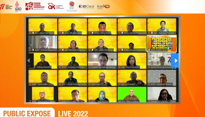 54 Perusahaan Tercatat Ramaikan Public Expose LIVE 2022