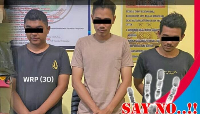 Pessel, Hisap Ganja 3 Pemuda Diringkus Polisi