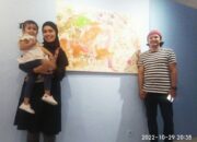 Lukisan Abstrak Innara jadi Perhatian Ratusan Pengunjung Batigo Fest