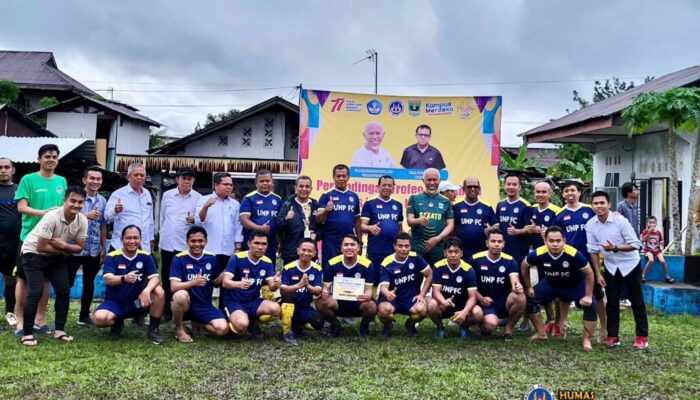 Tim UNP FC Juarai Pertandingan Sepakbola Kontra Mitra