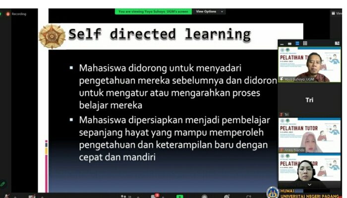 FK UNP Gelar Pelatihan Tutor Pada Dosen