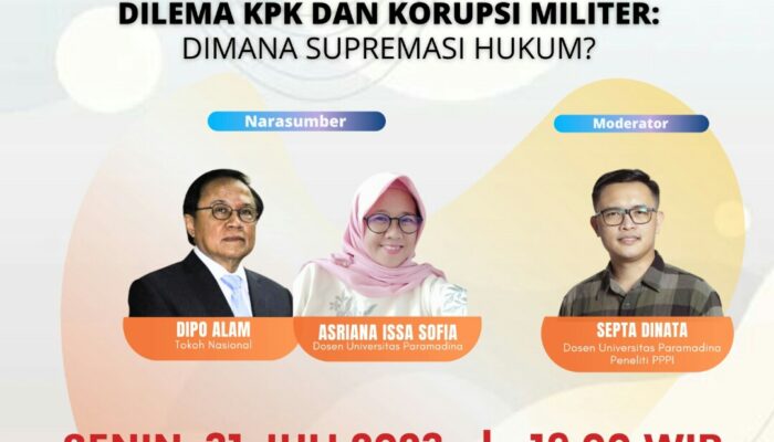 Dilema KPK dan Korupsi Militer, “Dimana Supremasi Hukum”