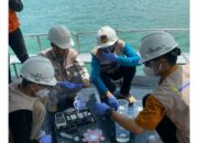Tim Riset e-DNA UNP Lakukan Uji Air Laut di Teluk Bayur