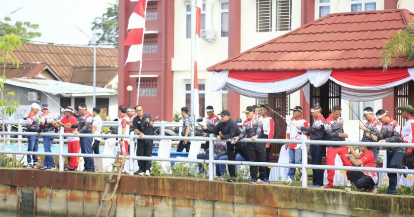 HUT RI ke-78 Polda Sumbar Gelar Lomba Mancing Gratis