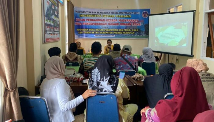 Pengabmas UNP Rancang Program Desa Ramah Perempuan di Toboh Ketek