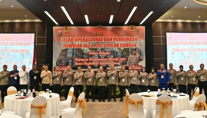 GO Bulanan Polda Sumbar Bahas Pengamanan Pemilu