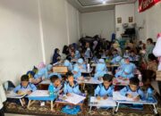 FIF & CV Pancaran Motor, Ajak Anak TK Unjuk Kebolehan dalam Lomba Mewarnai