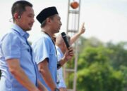 Farisal Adib Diteriaki “Bupati Jepara 2024” Saat Lomba Senam Sehat Pemilu Damai