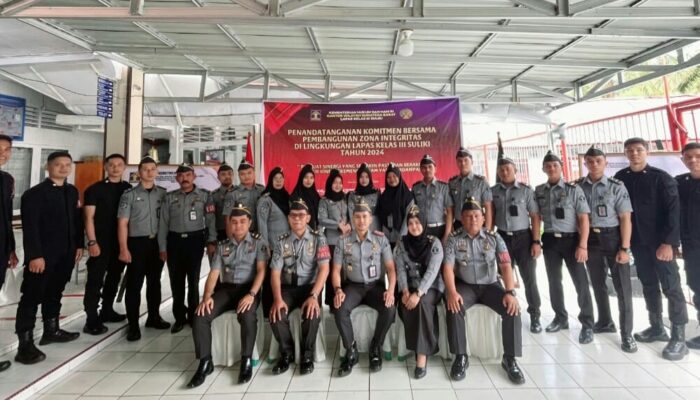 Lapas Suliki Tandatangani Zona Integritas WBK 2024