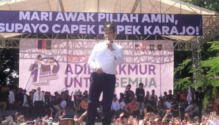 Kampanye Anies di Padang Kurang Greget Meski Klaim 80% Pendukung