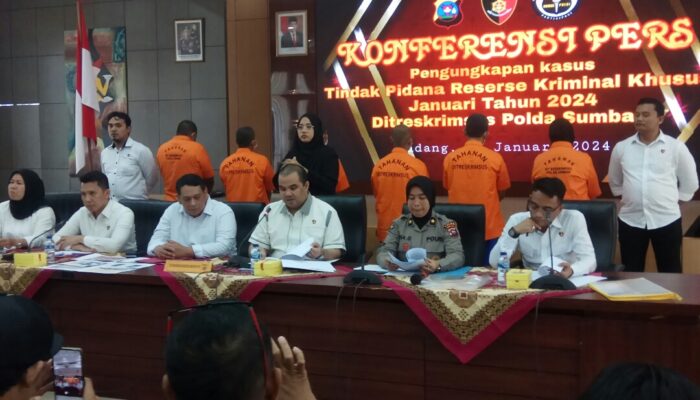Direskrimsus Polda Sumbar Ungkap 24 Kasus Selama Januari 2024