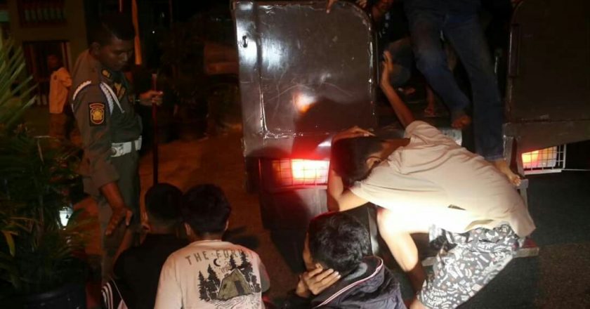 Diduga Ingin Tawuran, 9 Remaja Diamankan Satpol-PP Padang