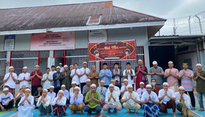 Penuh khidmat suasana Lebaran WBP dan pemberian Remisi di Lapas Suliki
