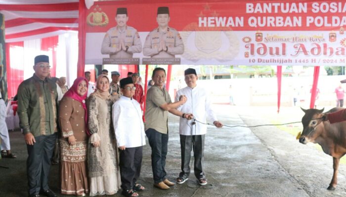 Kepolisian Sumbar Berkurban 154 Sapi dan 19 Kambing