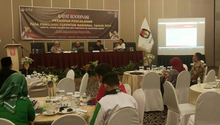 KPU Sumbar Gelar Rakor Persiapan Cakada Serentak