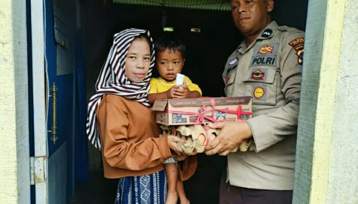 Aipda Dian Pitok dan YBAS Konsisten Bantu Stunting di Kawasan Lubeg