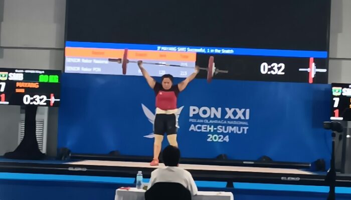 PON XXI, Putri Mayang Sari di Posisi ke 7 dari 9 Lifter