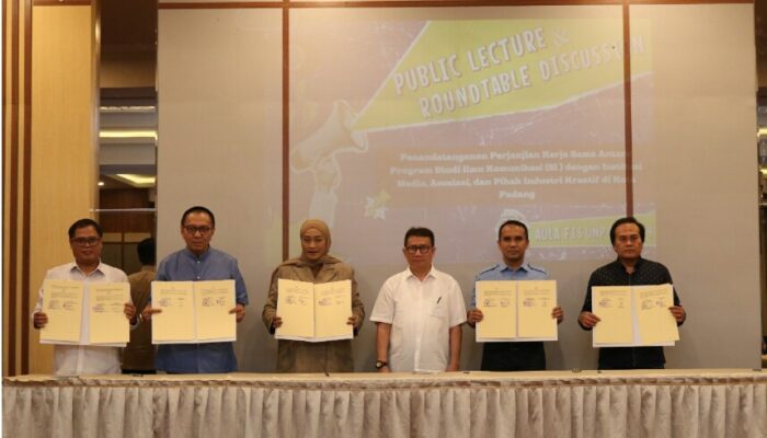 Prodi Ilmu Komunikasi UNP Kerja Sama dengan 13 Media