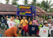 PKM UNP Latih Karang Taruna Sunua Tengah Buat Karangan Bunga dan Sablon