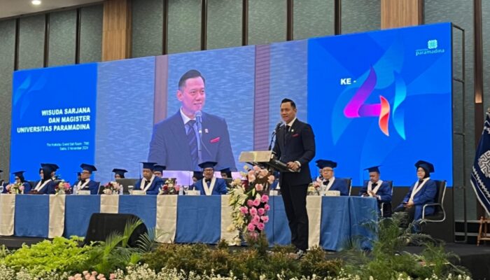 Menteri AHY Hadiri Wisuda Universitas Paramadina