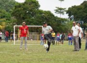 Peringati HUT ke-40 Korem 032/Wbr Gelar Turnamen Bola Anak