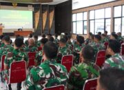 Danrem 032/Wbr Wahyu Eko Purnomo Berikan Jam Pimpinan pada Prajurit