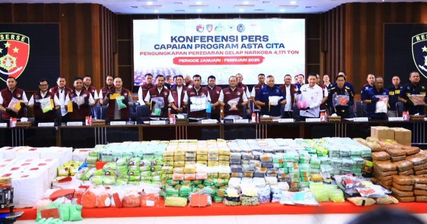 Bareskrim Polri Ungkap Kasus Narkoba dengan Barang Bukti 4,171 Ton