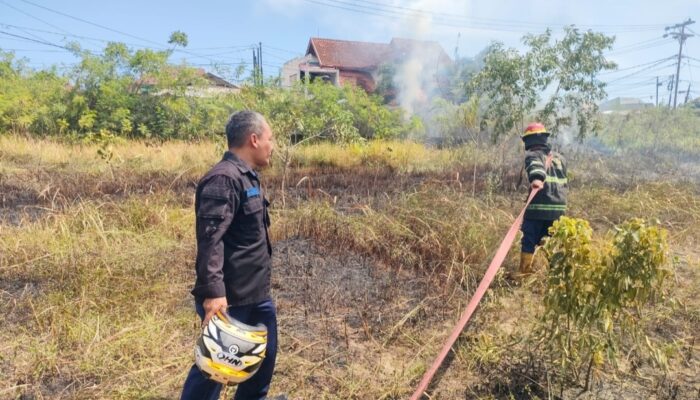 Kebakaran Lahan Ilalang di Parupuk Tabing