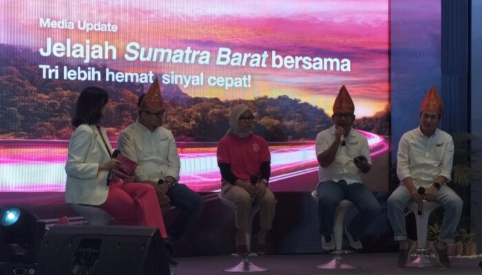 Tri Perluas Jaringan di Sumbar, Jangkau 81 Persen Populasi