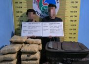 Polres Pasaman Amankan Dua Orang dan 21 Paket Besar Ganja