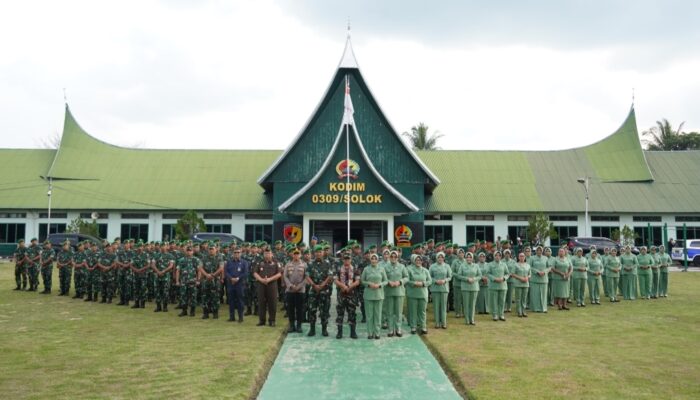Danrem 032/Wbr Kunjungi Kodim 0309/Solok, Tekankan Profesionalisme