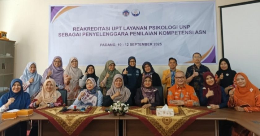 UPT Layanan Psikologi UNP Raih Akreditasi A dari BKN