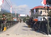Satgas Kodam XX/TIB Tuntaskan Dua Jembatan Bailey di Kabupaten Solok