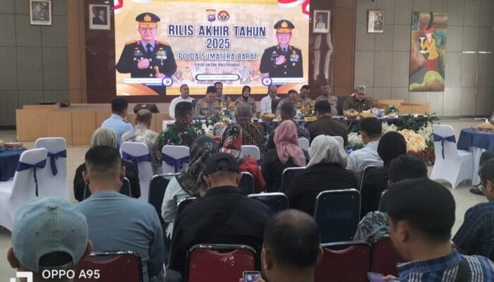 Rilis Akhir Tahun 2025, Polda Sumbar Paparkan Capaian Kinerja dan Tantangan Keamanan