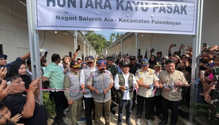 Huntara Selesai Empat Kabupaten di Sumbar Diresmikan