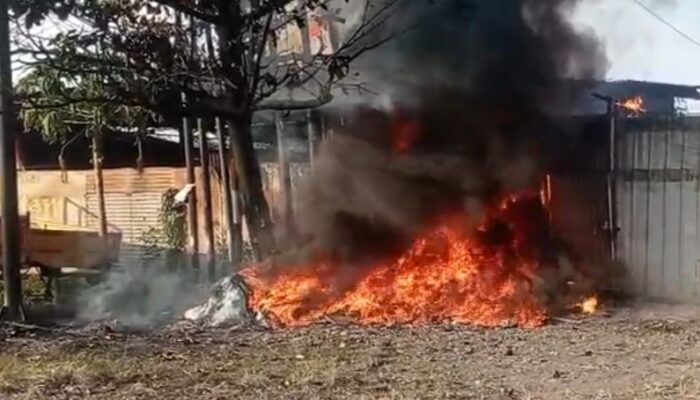 Gudang Pengepul Rongsokan di Padang Terbakar, Satu Pekerja Luka