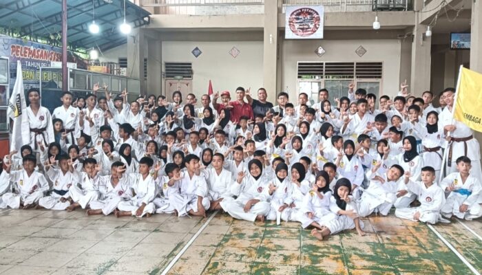 Seratusan Atlet Lemkari Kabupaten Agam Tuntaskan Ujian Sabuk