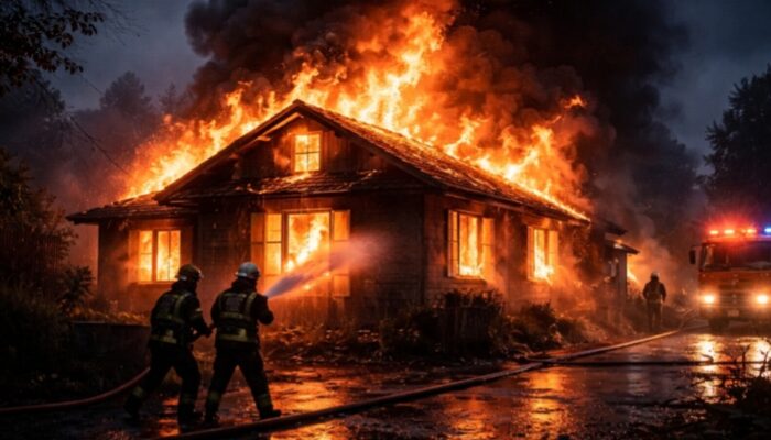 Kebakaran Pagi Hari di Kuranji Padang, Satu Rumah Hangus Kerugian Capai Rp100 Juta