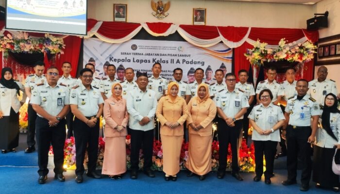 Serah Terima Kalapas Kelas IIA Padang, Ronaldo Siap Lanjutkan dan Tingkatkan Kinerja