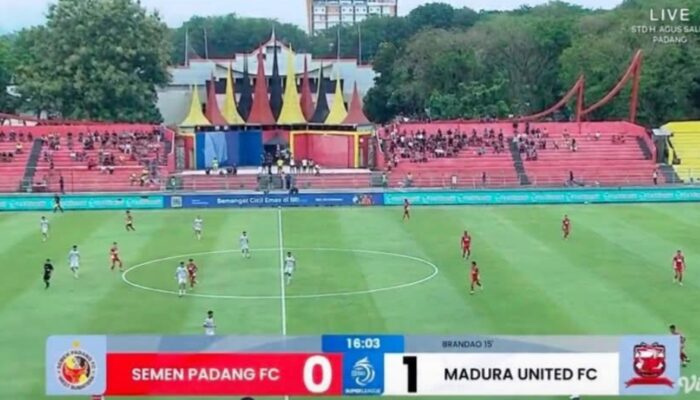 Kalah 0-1 Menjamu Madura United, Kabau Sirah Sulit Bertahan di Liga l